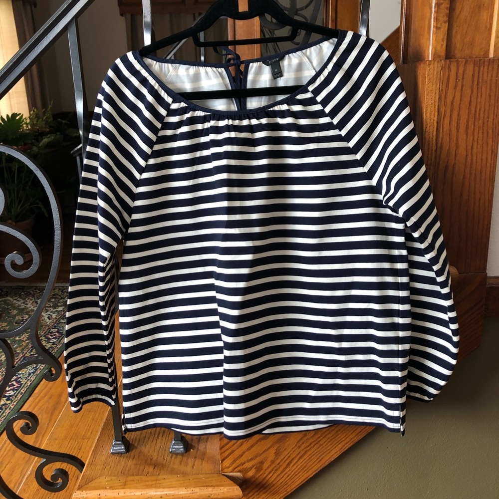 J. Crew Nautical Stripe Shirt M